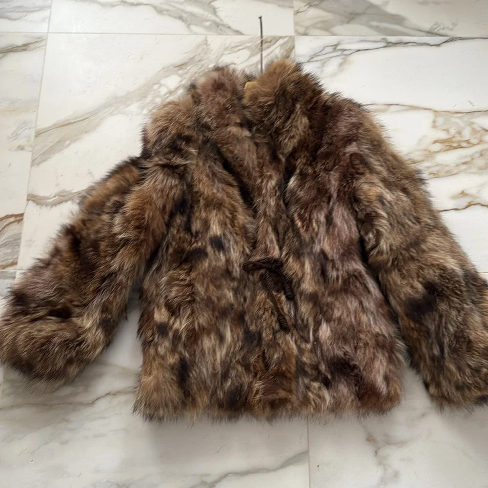 Luxurious Brown Fur Jacket - **REAL FUR** - Picture 7 of 14